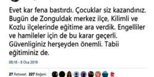 “ÇOCUKLAR SİZ KAZANDINIZ”