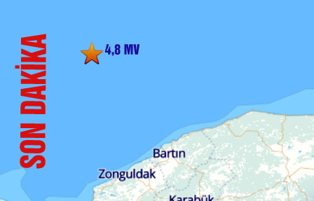 ZONGULDAK’TA HİSSEDİLDİ: 4.8 DEPREM