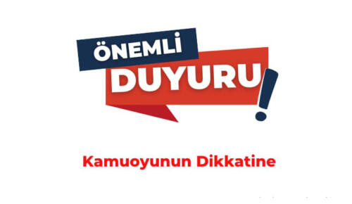 BİR UYARI DA BELEDİYE’DEN